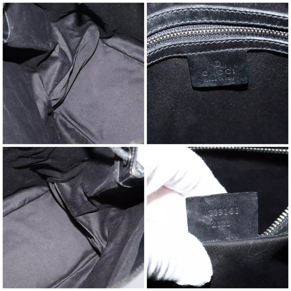 GUCCI GG Canvas Tote Bag Black 109141 Auth - Picture 15 of 16